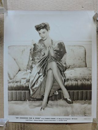 Marguerite Chapman Leggy Glamour Pinup Studio Portrait Photo 1943
