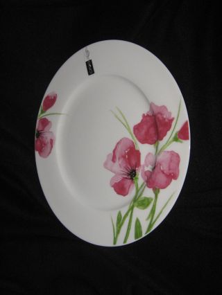 Ciroa Pink Poppy Dinner Plates - Set Of 4 -