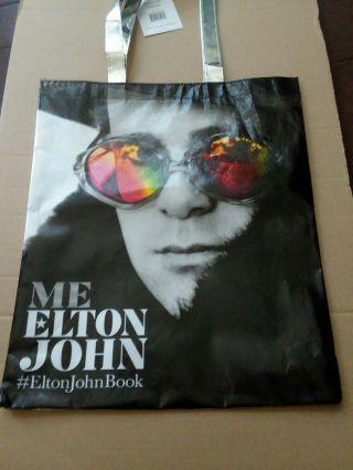 Me Elton John Promotional Tote Bag 16 X 14 Promo For Book W/ Tag Exclusive