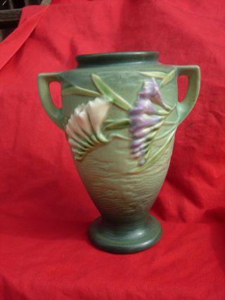 Roseville Pottery Arts And Crafts Vase Mission Style Green Freesia 121