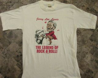 Vintage Jerry Lee Lewis " The Legend Of Rock & Roll " T - Shirt Nr