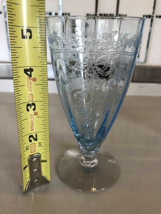 (1) Fostoria June Azure Parfait Glass,  Shape Is 5098