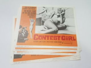 1966 Contest Girl Lobby Card Set 11x14 " Ian Hendry,  Janette Scott Beauty Pageant