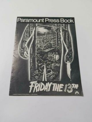 1980 Friday The 13th Pressbook Uncut Betsy Palmer Horror Slasher