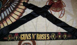 Vintage 1987 Guns N And Roses Headband Bandana Tapestry Flag Banner Scarf