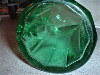 Antique Heisey Syrup Pitcher Moongleam Green Color 7