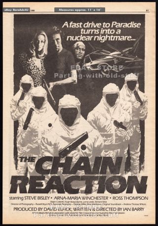The Chain Reaction_original 1980 Trade Ad Promo / Poster_arna - Maria Winchester