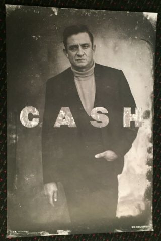 Johnny Cash On Columbia 24x36 Record Store Promo Poster Jim Marshall 2000 Legacy