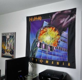 Def Leppard Pyromania Huge Banner Fabric Poster Tapestry Flag Cd Album