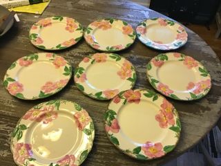 8 Franciscan Desert Rose Luncheon Plates 9.  5 All Have Old Usa/ California Mark