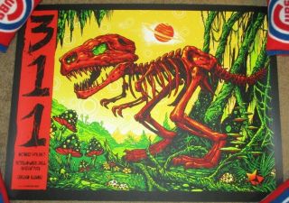311 Concert Gig Tour Poster Chicago 10 - 14 - 17 2017 Munk One Dinged