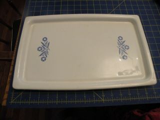 Vintage Corningware Cornflower Blue Broil Bake Tray P - 35 - B Platter Serving