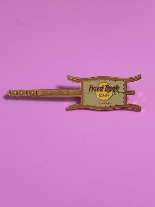 1990s Hard Rock Cafe Guitar Pin From Amman Rare And