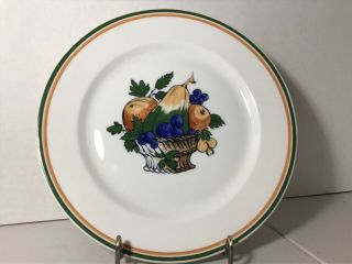 Syracuse China O.  P,  Co.  Luncheon Plate Fruit And Vegetable Basket.