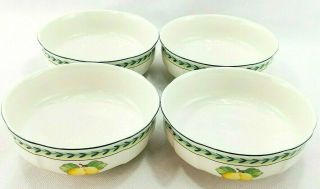 Villeroy & Boch French Garden Fleurence Coupe Cereal Bowls 5 3/4 " Exc (set Of 4)