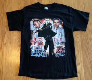 Vintage Justin Timberlake Rap Tee Style Future Sex Love Sounds 2007 Tour Shirt L