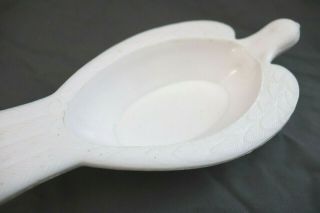 Antique 19th century Hemingray Milk Glass EAPG Dish Bowl Figural Pigeon Bird 2