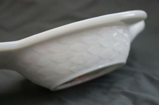 Antique 19th century Hemingray Milk Glass EAPG Dish Bowl Figural Pigeon Bird 6