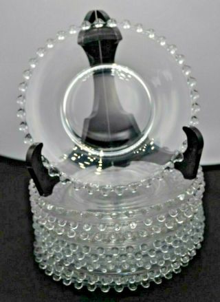 Set Of 12 Imperial Glass Candlewick Small Bead 61/2 " Plates