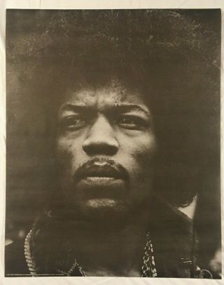Jimi Hendrix 1970 Poster Synergisms San Francisco Matte