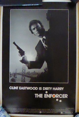 Clint Eastwood Film Poster " The Enforcer " 1976 Dirty Harry