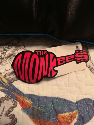 The Monkees Guitar Shaped Satin Pillow 1998 Spencer Gifts Exclusive 4