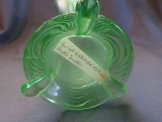 antique Northwood glass ice green drapery carnival art glass vase 4