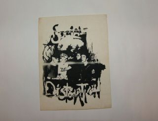 Social Distortion Paper Sticker,  Mid 1980 