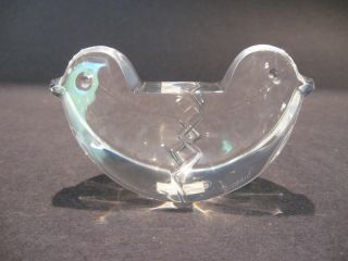 Baccaret Crystal Rocking Chicks Figurine Paperweight Vintage Art Glass France