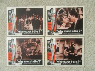 WHY MUST I DIE 1960 SET OF 8LC ' s 11X14 TERRY MOORE NM 2