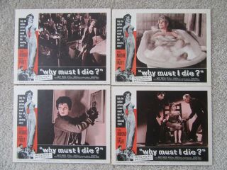 WHY MUST I DIE 1960 SET OF 8LC ' s 11X14 TERRY MOORE NM 4