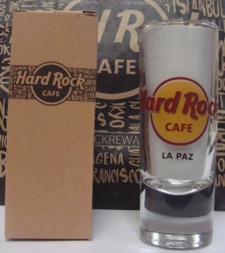 , Hard Rock Cafe La Paz City,  Classic Logo,  Shot Glass Cordial Collector Hrc
