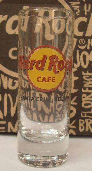 Hard Rock Cafe Santa Cruz City,  Classic Logo,  Shot Glass,  Cordial Collector Hrc
