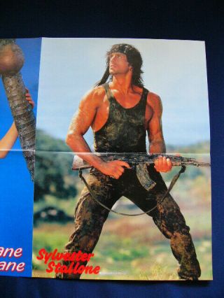 1980s Diane Lane Sylvester Stallone / Mel Gibson Moon Lee 李 賽鳳 Japan POSTER VERY 3