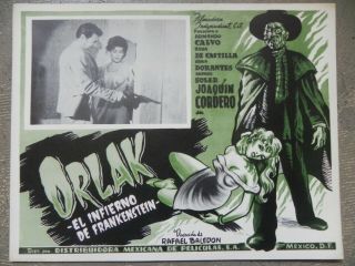 Orlak The Hell Of Frankenstein 1960 Mexican Lobby Card