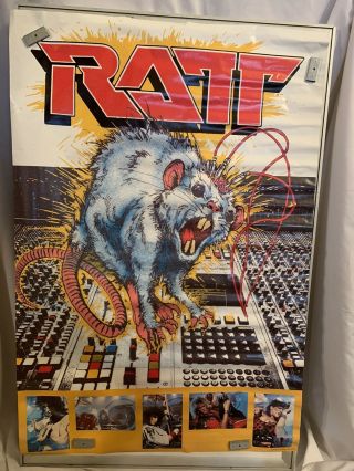 Ratt 1984 Poster Vintage Old Stock