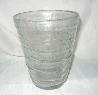 8 " Vintage Consolidated Glass Clear Catalonian Vase