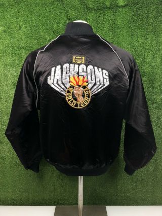 Vintage Jacksons 1984 Michael Jackson World Tour Concert Satin Jacket Pepsi M