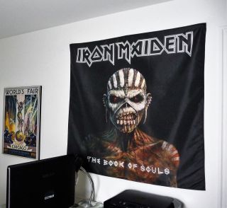 Iron Maiden The Book Of Souls Huge 4x4 Banner Fabric Poster Tapestry Flag Cd