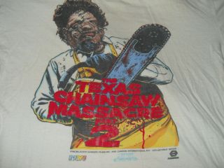 Texas Chainsaw Massacre 2/1986/leatherface/large/raised Puffy Bloody Logo/cannon