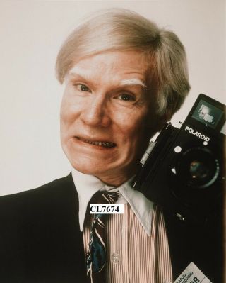 Andy Warhol Self Portrait With His Polaroid Camera Photo