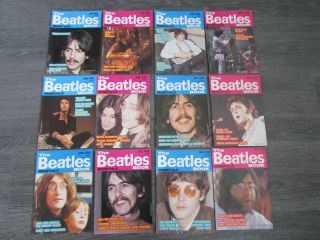The Beatles Monthly Book 1988 Complete / Full Set Of 12 Magazines