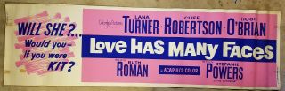 Love Has Many Faces Lana Turner 1966 24x82 Movie Poster Banner