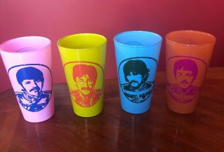 The Beatles Sgt Peppers Lonley Hearts Club Band Glasses Tumblers Set Of 4
