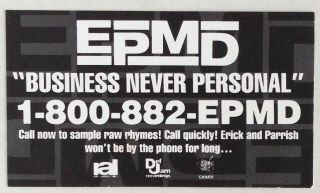 Epmd Rare Business Card Size Promo For Business Never Personal Phone Line