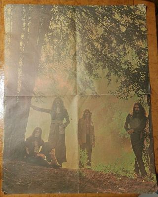 Rare Vintage Black Sabbath Poster 18 " X 23 "