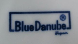 6 Blue Danube Blue Onion Large Bone Dishes Block Mark 3