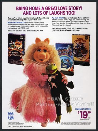 The Muppets_original 1988 Trade Print Ad Movie Promo_caper_manhattan_muppet