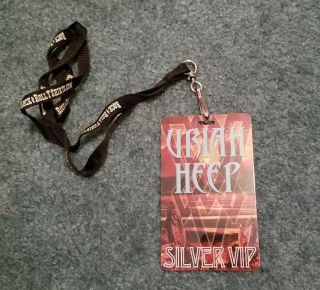 Uriah Heep Silver Vip Backstage Laminated Pass