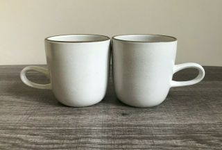 2 Heath Ceramics Opaque White 3 1/4 " Cups - Vguc